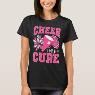 För ren bröstcancermedvetenhet CheerLeader F T Shirt