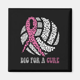 För ren Rosa av bröstcancer vid volleyball i Stil Magnet