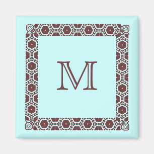 För representationsrumdörr för Aqua Monogrammed Magnet