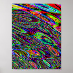 För resaTie för kall Psychedelic Hippie syrligt Poster