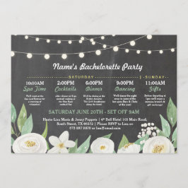 För rese- lantligt ljus vitblomma för möhippa inbjudningar