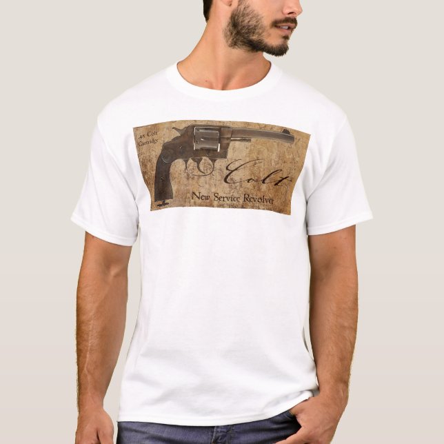 För Revolverklassiker för Colt ny tjänste- Tee Shirt (Framsida)
