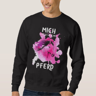 För Rider Mich Gibt Es Nur Mit Pferd Lång Ärmad Tröja