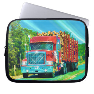 För riggskurkroll för lastbilsförare stor gåva för laptop sleeve