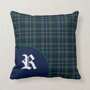 För Robertson för klassiker skotsk Monogram för Kudde