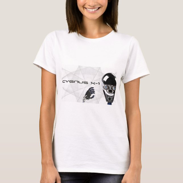 För robotlogotyp för Cygnus X-1 T & bit T-shirt (Framsida)