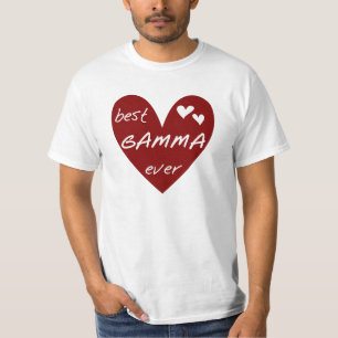 För röd hjärta bäst för Gamma Tshirts och gå