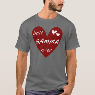 För röd hjärta bäst för Gamma Tshirts och gå