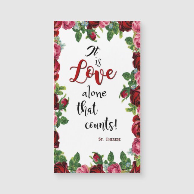 För rokärlek för St. Therese blommor (Framsida)