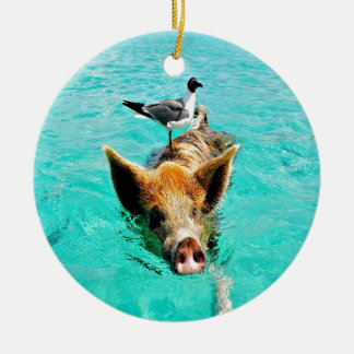 För roligt för stanielcay tillsammans fis för julgransprydnad keramik