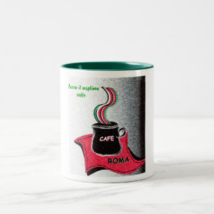 För Roma för kaffe italiensk Faccio il mugg