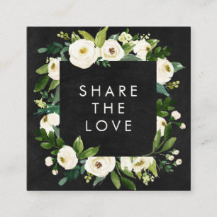 För romantisk blom- ram vattenfärgvinter för sv rabattkort