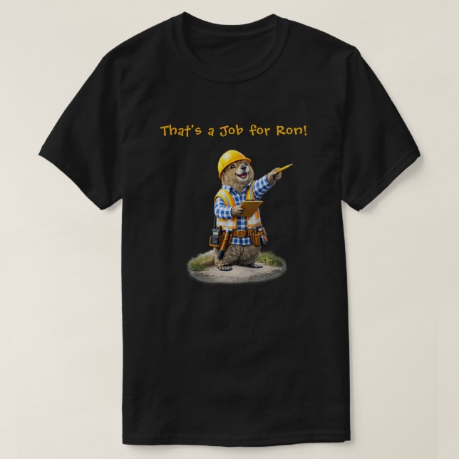 "för Ron" (1) T Shirt (Design framsida)
