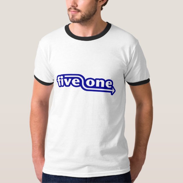 för rörelseRinger "för five-one" framåt T-tröja T Shirt (Framsida)
