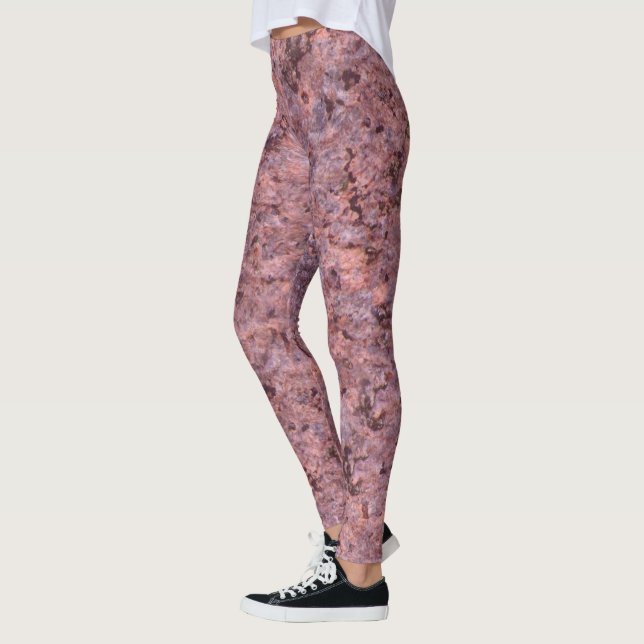 För rosasten för grov geologi neutral struktur leggings (Vänster)