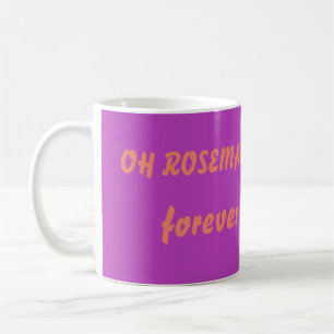 För Rosemary ett sött motiv på lavender-bakdroppar Kaffemugg