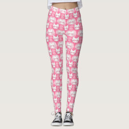 För rosor som kattunge flickaktigt ler japanska leggings