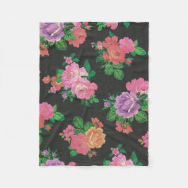 för roull för färgrik blomma dekorativ filt