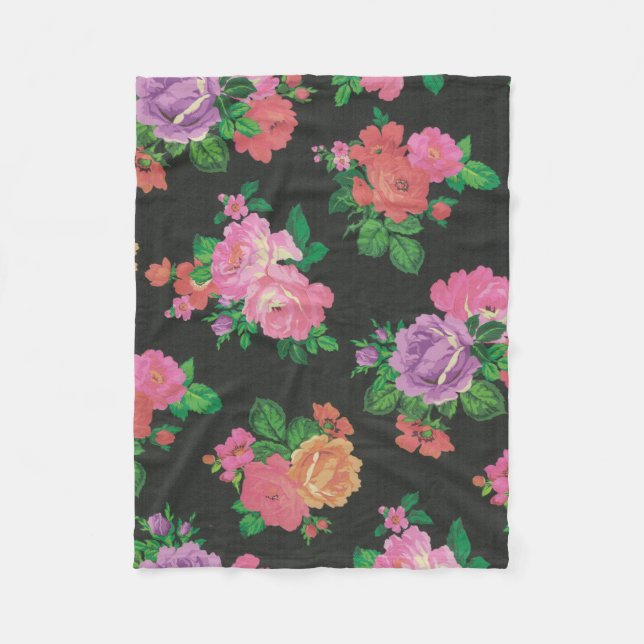 för roull för färgrik blomma dekorativ filt (Framsidan)