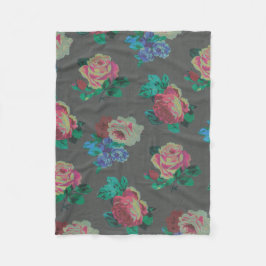 för roull för färgrik blomma dekorativ filt