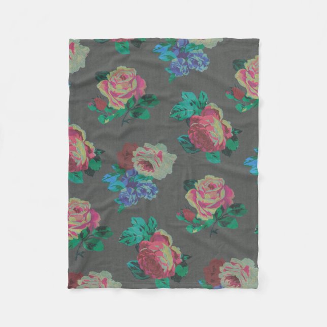 för roull för färgrik blomma dekorativ filt (Framsidan)