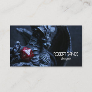 För RPG-roleplay för drake d20 visitkort