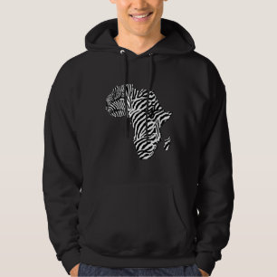 För Safariafrika för zebra tryck afrikansk hoodi Hoodie