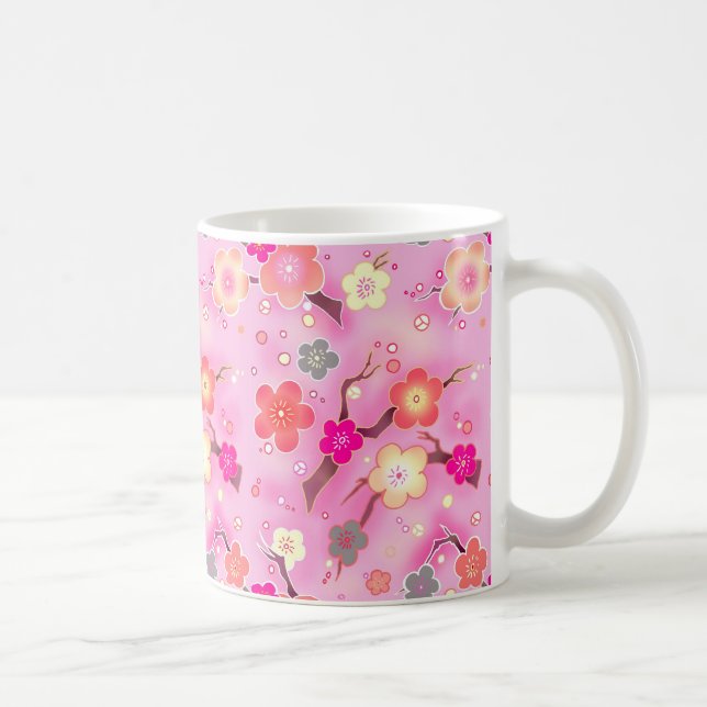 För Sakura för godis rosa mugg för kaffe (Höger)