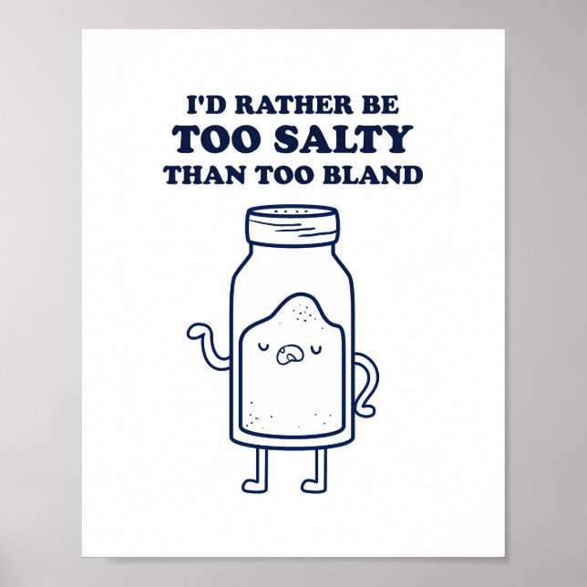För salt än för Bland citattecken Poster du (Framsidan)