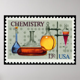 ~ för samhälle för Chemistry~ U.S. Stamp~ amerikan Poster