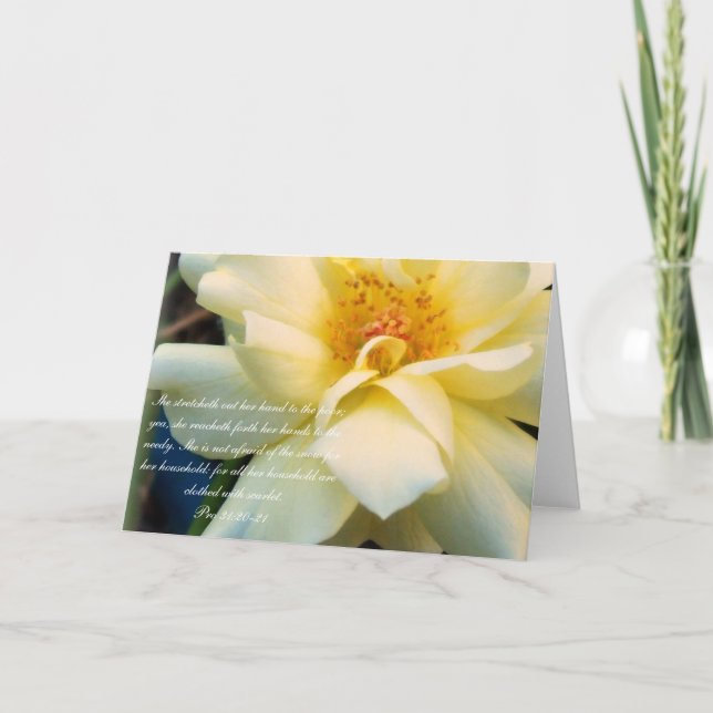 För samlings~Pro för Proverbs 31 31:20 - 21 Kort (Framsida)