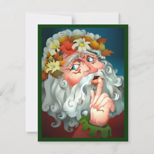 FÖR SANTA FÖR JUL HEMLIG INBJUDAN FÖR INBJUDAN (Framsida)