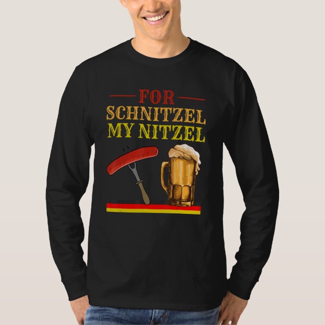 För Schnitzel Min Nitzel T Shirt (Framsida)