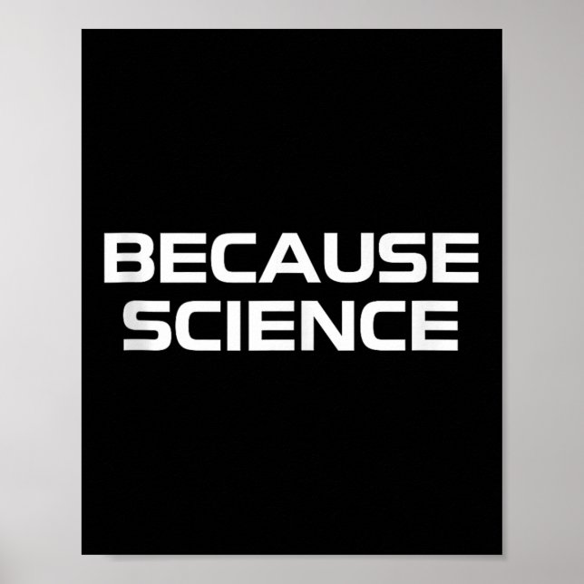 För Science Manar Women Kids Nature Lacher Scie Poster (Framsidan)