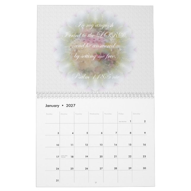 För ~-Scriptures för Psalm 118 kalender (Jan 2027)