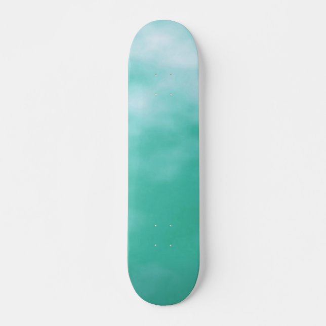 För Seafoam för Aquamarineblåttgrönt däck Mini Skateboard Bräda 18,7 Cm (Framsida)