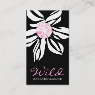 För sebrablomma för vild 311 rosa diamant B Visitkort