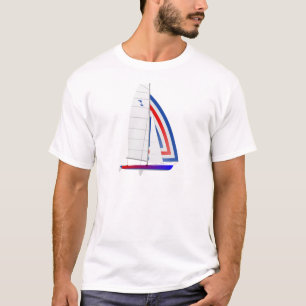 För segelbåtonedesign för tornado klassificerar tröja