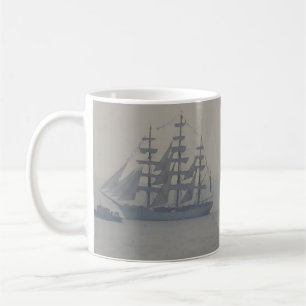 För segelbåtsegling för frakter nautiska marin- kaffemugg