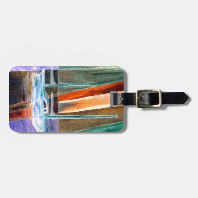 För seglingdekor för segelbåt abstrakt ogripbara bagagebricka (Horisontell Framsida)