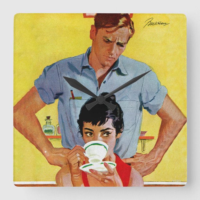 För sent att kompensera fyrkantig klocka (Framsida)