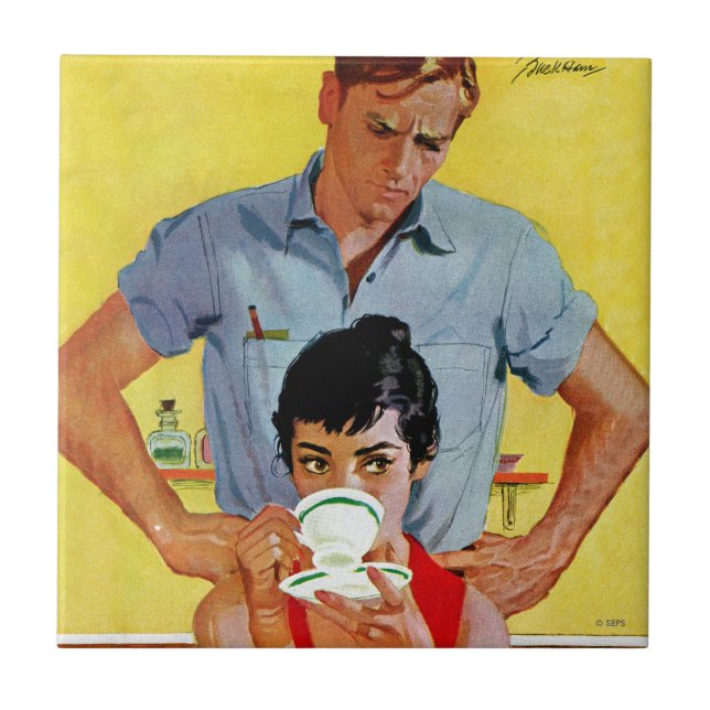 För sent att kompensera kakelplatta (Framsidan)