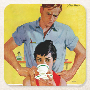 För sent att kompensera underlägg papper kvadrat