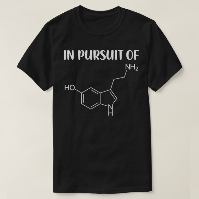 För serotoninmolekyler t shirt (Design framsida)