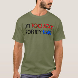 För sexig för hår Mäns Basic Mörk T-Shirt