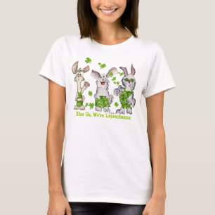 För Shamrockleprechauns T för rolig tecknad T-shirt