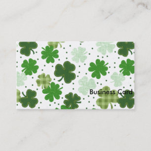 För Shamrocks dag för St. Patricks Galore- Visitkort