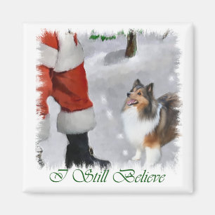 För Sheltie för Shetland Sheepdog gåvor jul Magnet