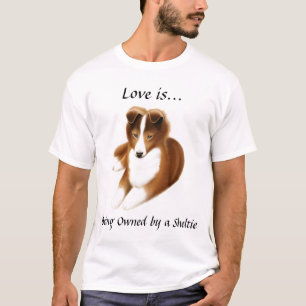 För Sheltie för Shetland Sheepdog skjorta kärle Tee Shirt