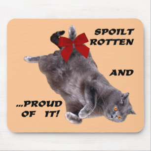 För Shorthair för blått brittisk mousepad katt: Musmatta